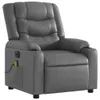 The Living Store Massagesessel Elektrisch Grau Kunstleder Produktbild-Vorschau 4