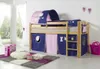 Relita Halbhohes Spielbett ALEX Buche massiv natur lackiert Produktbild-Vorschau 5