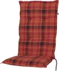 Auflage Hochlehner Milano 2393 rot-gelb kariert 120x49x6 cm Produktbild-Vorschau 1