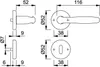 Rosettengarnitur Roissy M1941/17KV/17KVS Messing F71 rund Produktbild-Vorschau 2