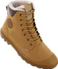 A single tan boot with white fur lining is shown against a white background. Produktbild-Vorschau