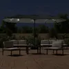Maison Exclusive - Parasol double avec éclairage LED, Voir les images du produit 3
