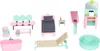Playtive Puppenvilla Kinder Puppenhaus 3 Etagen 13-teilig Produktbild-Vorschau 7