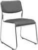 Konferenzstuhl 4er Set stapelbar ergonomisch Metall mit Produktbild-Vorschau 2
