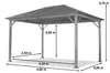 Gartenpavillon 3x4 m Holzoptik, Stahldach Hardtop 4 Produktbild-Vorschau 2