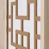 Shoji Prírodné drevo 3-dielny Room Divider Privacy Screen Náhľad obrázku produktu 13