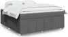 Boxspringbett mit Matratze Dunkelgrau 180x200 cm Stoff Produktbild-Vorschau 2