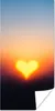 MuchoWow® Poster Herz - Horizont - Sonnenuntergang 60x120 Produktbild-Vorschau 1