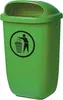 Cestino per rifiuti H650xL395xP250mm 50l verde SULO Anteprima dell’immagine prodotto 1