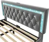 Letto imbottito Flieks 160x200cm con USB e Type C, letto Anteprima dell’immagine prodotto 8