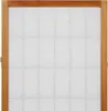 Paravent Raumteiler 4 teilig Holz Braun Reispapier Weiß Produktbild-Vorschau 6
