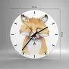 Wanduhr - Rund - Glasuhr - Cartoon Fuchs Kind - 30x30cm - Produktbild-Vorschau 3