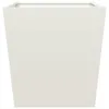 vidaXL Pflanzkübel 2 Stk. Weiß 50x50x50 cm Stahl Produktbild-Vorschau 6