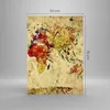 Bilder auf glas - Einteilig - Karte Welt modern - 50x70cm - Produktbild-Vorschau 3