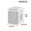 AREBOS Stroj na výrobu ledových kostek 12 kg 24 h 8 Náhled obrázku produktu 11