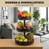 eluno Obstetagere, Brotkorb rund 3-stöckig, Obstschale, Produktbild-Vorschau 3