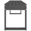 The Living Store Gartenbank Grau 110x38x45 cm Massivholz Produktbild-Vorschau 5