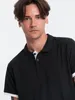 Ombre   Poloshirt aus Baumwolle für Männer schwarz Produktbild-Vorschau 7