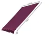 Ersatzdach für Klemmmarkise 250 x 130 cm Bordeaux, Produktbild-Vorschau 2