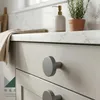 Boutons de meubles ronds et élégants en aluminium argenté, Voir les images du produit 5