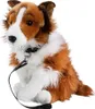 Langhaar Collie mit Blesse sitzend 35 cm Kuscheltier Hund Produktbild-Vorschau 1