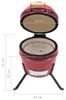 vidaXL 2 v 1 Kamado-Grill Smoker Ceramic 56 cm Rot Náhled obrázku produktu 7