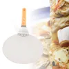 10-calowa łopatka do pizzy z drewnianym uchwytem, okrągła Podgląd zdjęcia produktu 5