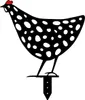 Evila Originals, Chickens, Gartenfiguren, Schwarz, Metall, Produktbild-Vorschau 4