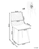 BELIANI Esszimmerstühle 4er Set Beige aus Samtstoff mit Produktbild-Vorschau 3