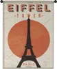 MuchoWow® Wandteppich Wandbehang Eiffelturm - Vintage - Produktbild-Vorschau 1
