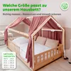 Hausbetthimmel Baumwoll Musselin Betthimmel Kinder Hausbett Produktbild-Vorschau 4