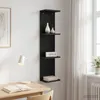 Wandplank, zwart eikenfineer, 22 x 15 x 100 cm, Productafbeelding-voorbeeld 3