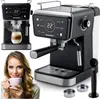 A collage of an espresso machine and a woman holding a coffee cup. Produktbild-Vorschau