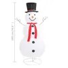vidaXL LED pupazzo di neve Natale figura tessuto 180 cm Anteprima dell’immagine prodotto 7
