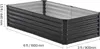 Vevor Podwyższona Grządka Ogrodowa Metalowa 1800X900X430 Mm Podgląd zdjęcia produktu 8
