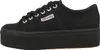 A side view of a black Superga platform sneaker. Anteprima dell’immagine prodotto