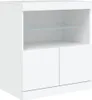 vidaXL Sideboard avec lampes LED blanc 60x37x67 cm Voir les images du produit 3