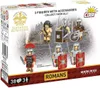 The image shows the packaging of a COBI Imperium Romanum toy set, featuring illustrations of Roman figures and accessories. Produktbild-Vorschau