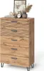 A wooden chest of drawers with decorative items on top. Náhled obrázku produktu