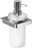 ZEN Seifenspender 250ml, Milchglas, Chrom Produktbild-Vorschau 1