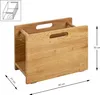 HAKU Zeitungsständer eiche - Massivholz, B/H/T: 40x30x21 cm Produktbild-Vorschau 2
