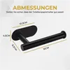 HGMD Toilettenpapierhalter selbstklebend - Schwarz - Produktbild-Vorschau 4