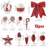 Weihnachtsschmuck Zuckerstangen und Süßigkeiten Set 12 Produktbild-Vorschau 2