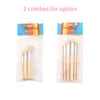 Holzschablone Pinsel Set Rundspitze Borste Haarpinsel Produktbild-Vorschau 8