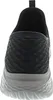 The back view of a black and gray sneaker. Produktbild-Vorschau