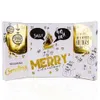 A decorative advent calendar in the shape of an open book, with Christmas-themed illustrations and gold accents. Produktbild-Vorschau