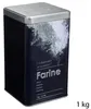 5five Simply Smart Vorratdose Mehl 1 kg Metall schwarz Produktbild-Vorschau 7