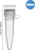 50 Stück 1.5 ml Reagenzglas Kunststoff Zentrifugenröhrchen Produktbild-Vorschau 2
