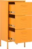 An orange metal cabinet with multiple drawers. Produktbild-Vorschau