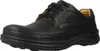 A black leather shoe on a white background. Produktbild-Vorschau